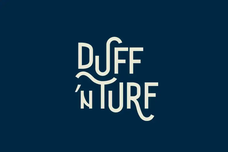 Duff n' Turf logo - Golf brand logo design