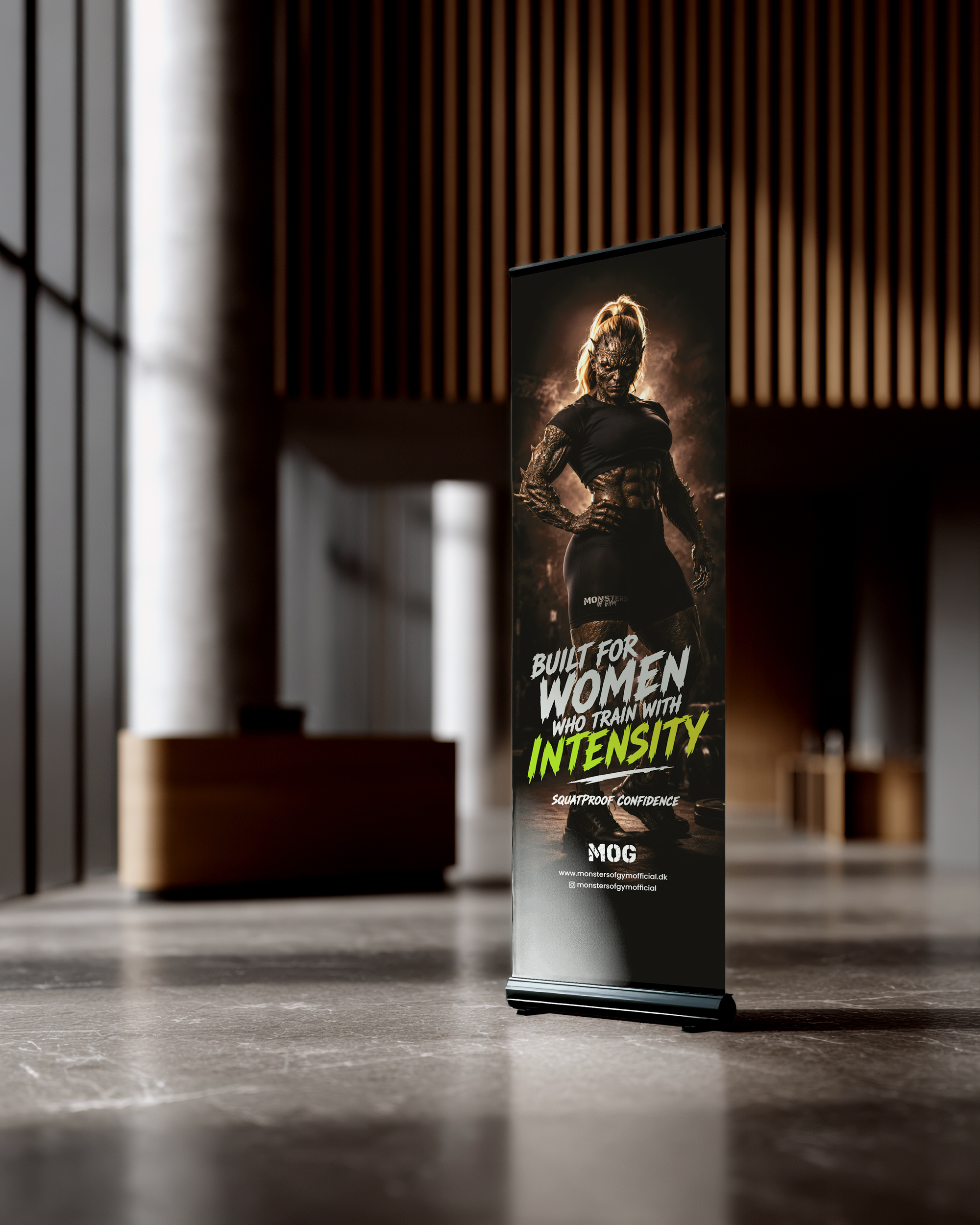 Design af rollup til messe